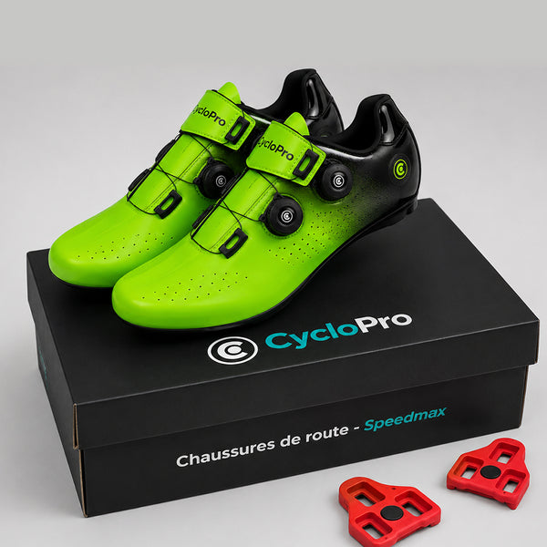 chaussures route cyclisme speedmax Verte 2
