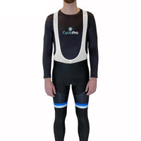 COLLANT CYCLISTE BLEU ÉVASION+ - HIVER collant thermique homme GT-Cycle Outdoor Store XS Avec Bretelles 