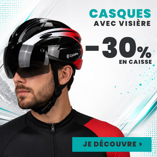 Casque vélo visière