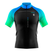 maillot cyclisme azure