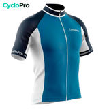 maillot cyclisme bleu uni 34