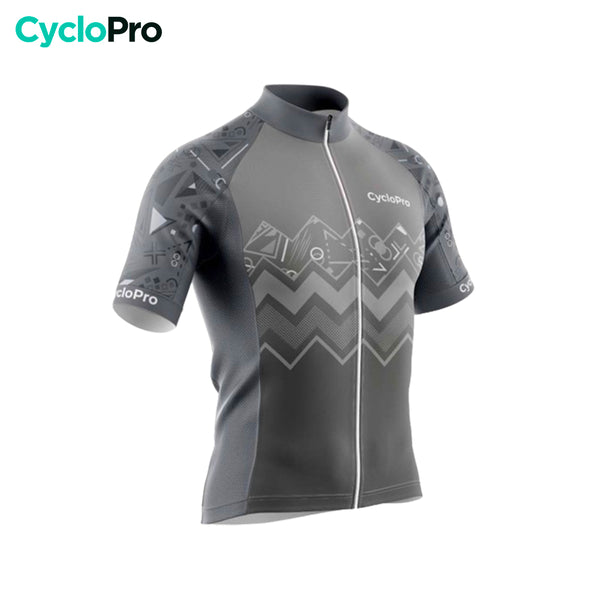 maillot cyclisme gris wave 34