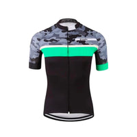 maillot cyclisme turquoise camoride