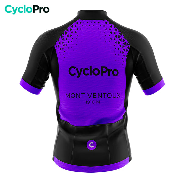 maillot cyclisme violet mont ventoux dos