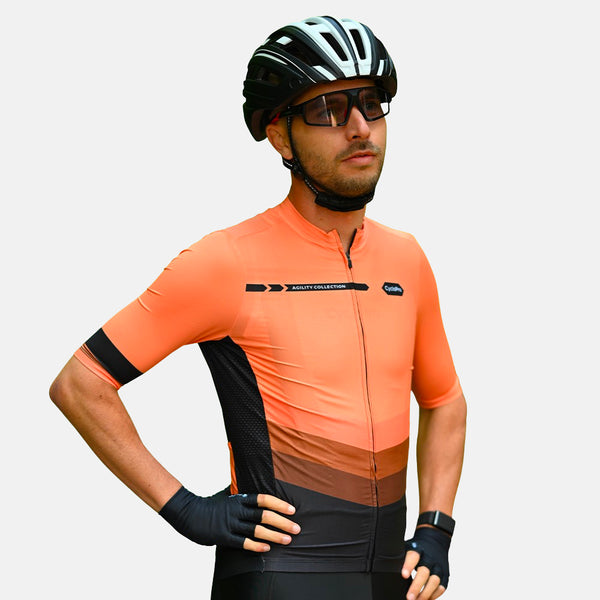 maillot cycliste agility orange