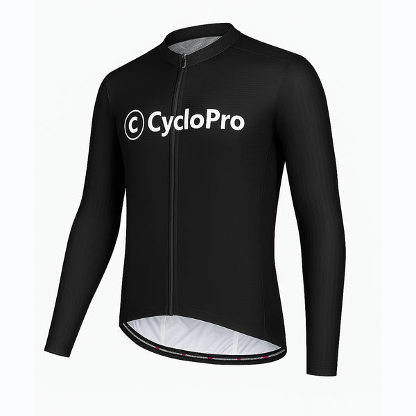maillot cycliste printemps noir