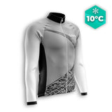 MAILLOT LONG DE CYCLISME AUTOMNE GRIS - TRACE+ maillot cyclisme automne GT-Cycle Outdoor Store S 