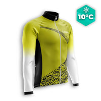 MAILLOT LONG DE CYCLISME AUTOMNE JAUNE - TRACE+ Maillot cycliste automne GT-Cycle Outdoor Store S 