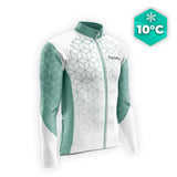 MAILLOT LONG DE CYCLISME AUTOMNE VERT - CUBIC+ maillot automne cyclisme GT-Cycle Outdoor Store S 