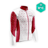 MAILLOT LONG DE CYCLISME HIVER GRENAT - CUBIC+ Maillot thermique homme GT-Cycle Outdoor Store S 