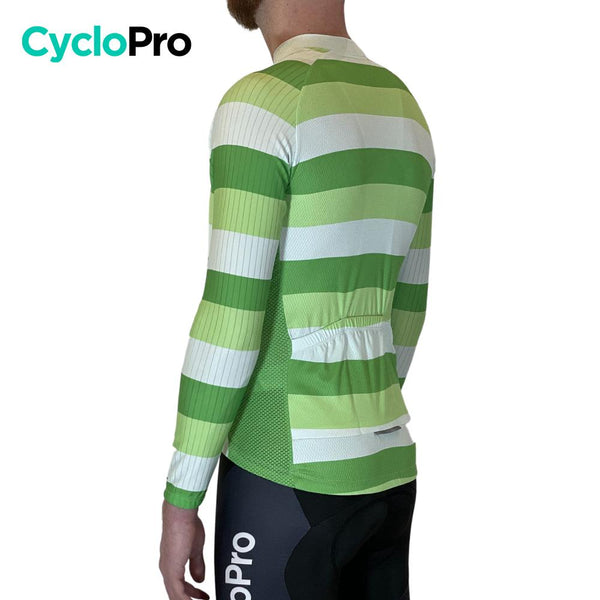 MAILLOT LONG DE CYCLISME VERT - AUTOMNE - ÉVASION+ Maillot long pour homme GT-Cycle Outdoor Store 