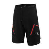 Short VTT / MTB - Technical Short Vélo VTT CycloPro Noir avec zip rouge XXXL 