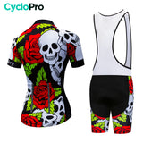 tenue cyclisme femme skull bretelles dos