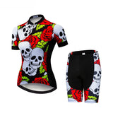 tenue cyclisme femme skull sans bretelles