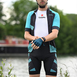 tenue cyclisme practical homme turquoise 2
