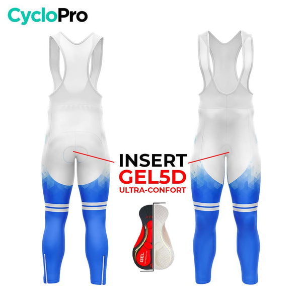 TENUE CYCLISTE AUTOMNE HOMME BLEUE - CRISTAL+ tenue cyclisme homme CycloPro 