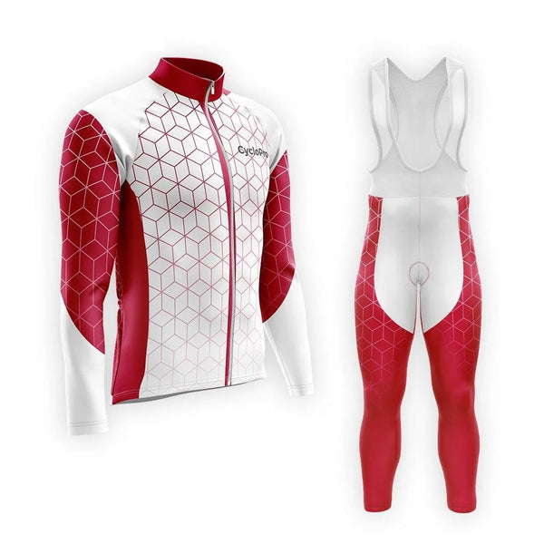 TENUE CYCLISTE AUTOMNE HOMME GRENAT - CUBIC+ tenue cyclisme homme CycloPro XS 