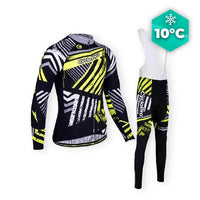 TENUE CYCLISTE AUTOMNE JAUNE - DIRTY+ tenue de cyclisme CycloPro Avec XS 