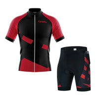 tenue cycliste ete rouge poches 1