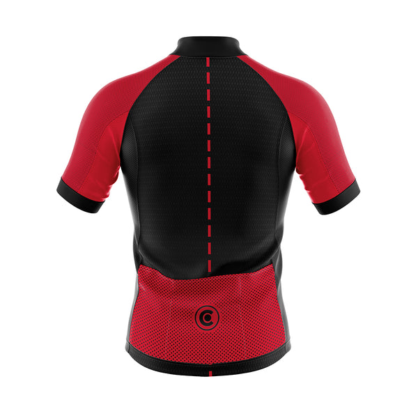 tenue cycliste ete rouge poches 4