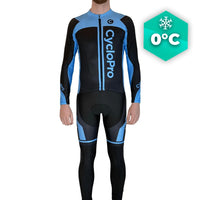 Tenue cycliste hiver bleue - Flash+ tenue de cyclisme hiver GT-Cycle Outdoor Store Bleue - Bretelles XS 