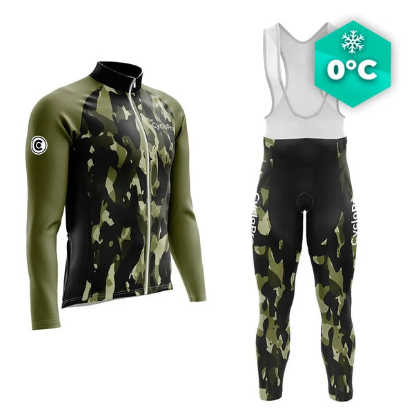 TENUE CYCLISTE HIVER FEUILLE - COMMANDEUR tenue de cyclisme CycloPro XS 