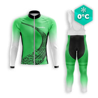 TENUE CYCLISTE HIVER HOMME VERTE - TRACE+ tenue cyclisme homme CycloPro XS 