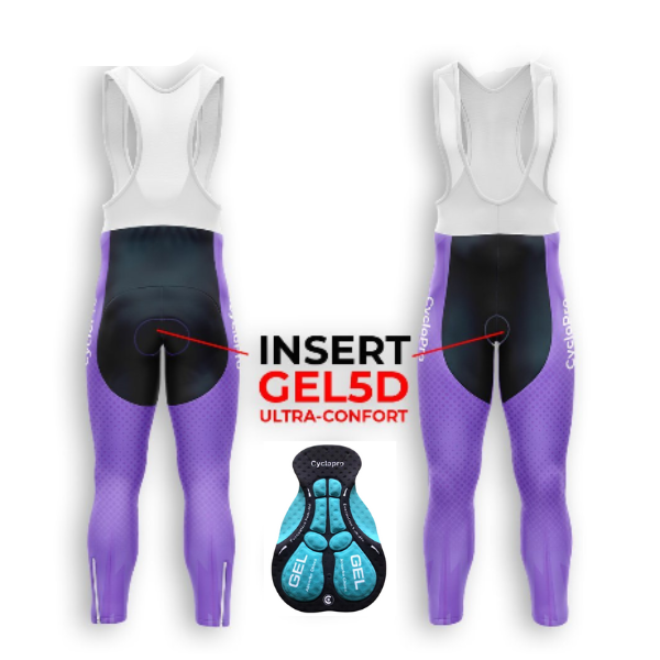 Winter Radfahren Outfit Violett - Geschwindigkeit+