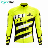 Tenue cycliste hiver Jaune Fluo - Bretagne 5