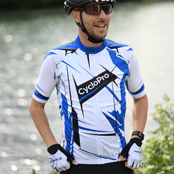 tenue cycliste homme bleu sensas 1