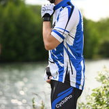 tenue cycliste homme bleu sensas 2