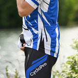 tenue cycliste homme bleu sensas 4