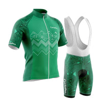 TENUE DE CYCLISME ÉTÉ HOMME VERTE - GRAFIK+ Tenue de cyclisme été GT-Cycle Outdoor Store S 