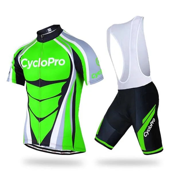 tenue cycliste ete shape vert