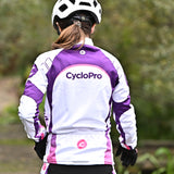 tenue thermique cycliste femme confort violet 4