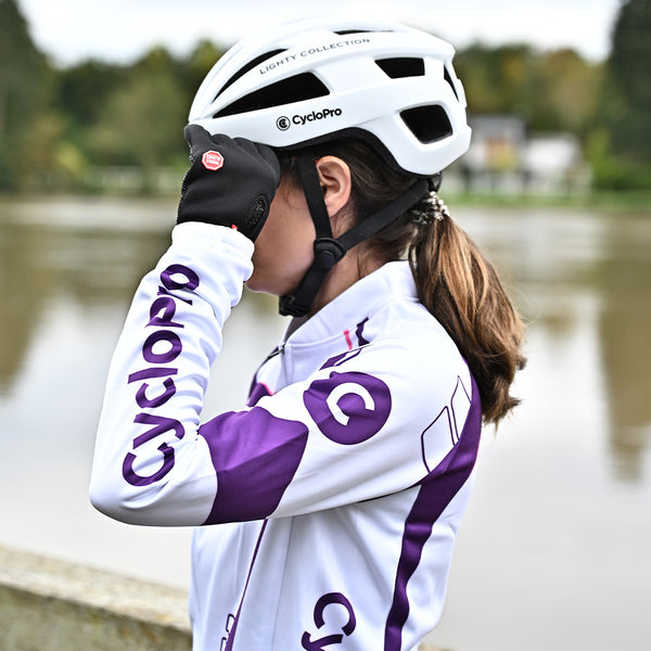 tenue thermique cycliste femme confort violet 6