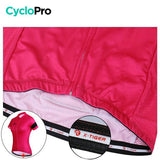 TENUE VÉLO DE ROUTE ROSE - ÉLÉGANCE+ Tenue de cyclisme été CycloPro 