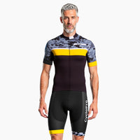 tenue cycliste ete camoride jaune