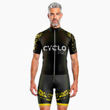 tenue cycliste ete cyclo jaune