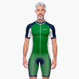 tenue cycliste ete uni verte
