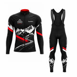 Tenue cycliste hiver noire et rouge - Route des cols - photo 3