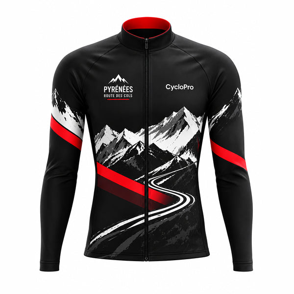 Tenue cycliste hiver noire et rouge - Route des cols - photo 7