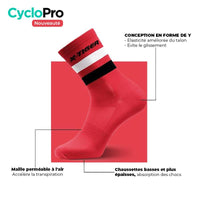 Chaussettes pour cycliste Jaune Chaussettes respirantes X-TIGER Official Store 