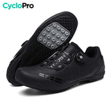 Chaussures Noires Route/VTT- Road+ - DESTOCKAGE Chassures plates vélo CycloPro 38 
