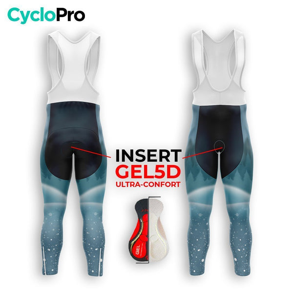 COLLANT CYCLISTE AUTOMNE HOMME BLEU - SNOW+ cuissard long homme GT-Cycle Outdoor Store 