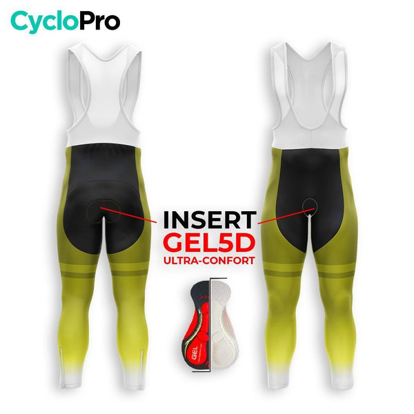 COLLANT CYCLISTE AUTOMNE HOMME / JAUNE - TRACE+ cuissard long homme GT-Cycle Outdoor Store 