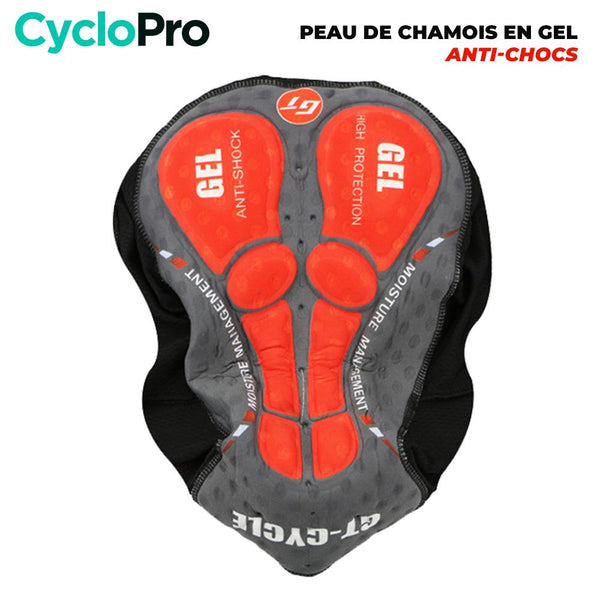 COLLANT CYCLISTE HIVER HOMME JAUNE - CRISTAL+ cuissard long homme GT-Cycle Outdoor Store 