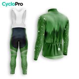 COLLANT CYCLISTE HIVER HOMME VERT - SNOW+ cuissard long homme GT-Cycle Outdoor Store 