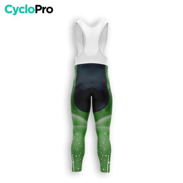 COLLANT CYCLISTE HIVER HOMME VERT - SNOW+ cuissard long homme GT-Cycle Outdoor Store 
