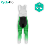 COLLANT CYCLISTE HIVER HOMME / VERT - TRACE+ - DESTOCKAGE cuissard long homme CYCLO PRO XS 